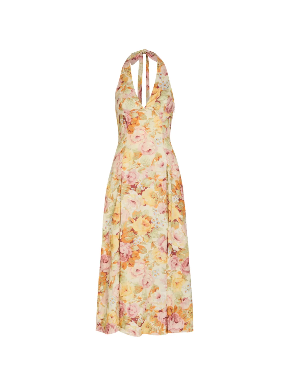 Faithfull the Brand Murano halter-neck midi dress - Giallo