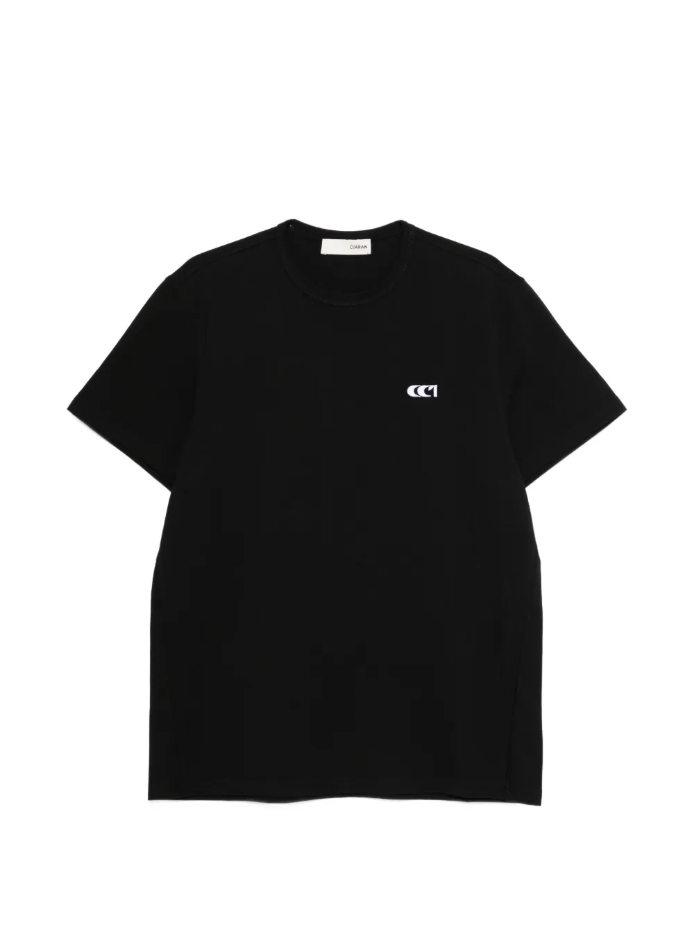 CIARAN logo-embroidery T-shirt - Nero