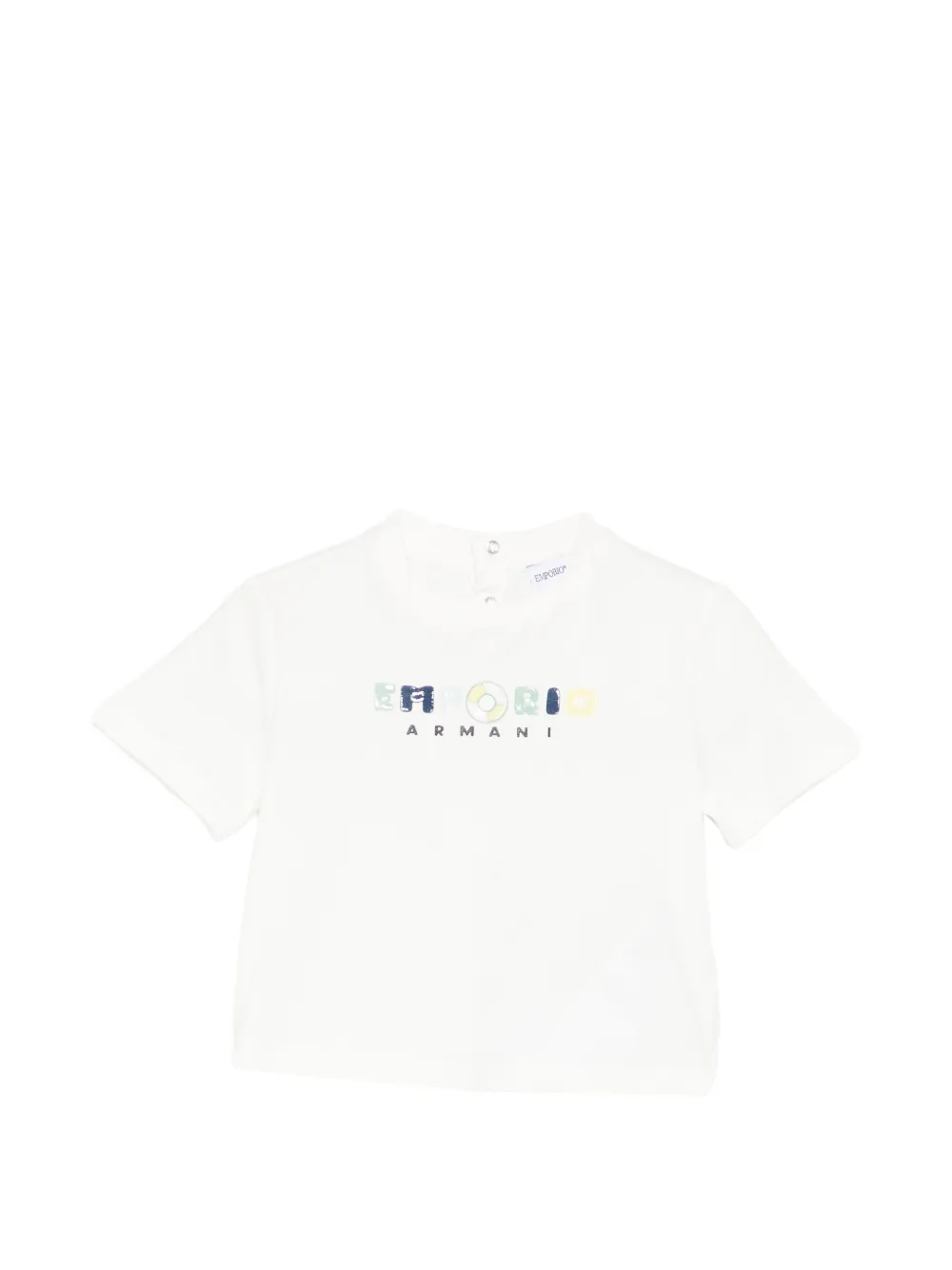 Emporio Armani Kids logo-print T-shirt - Bianco