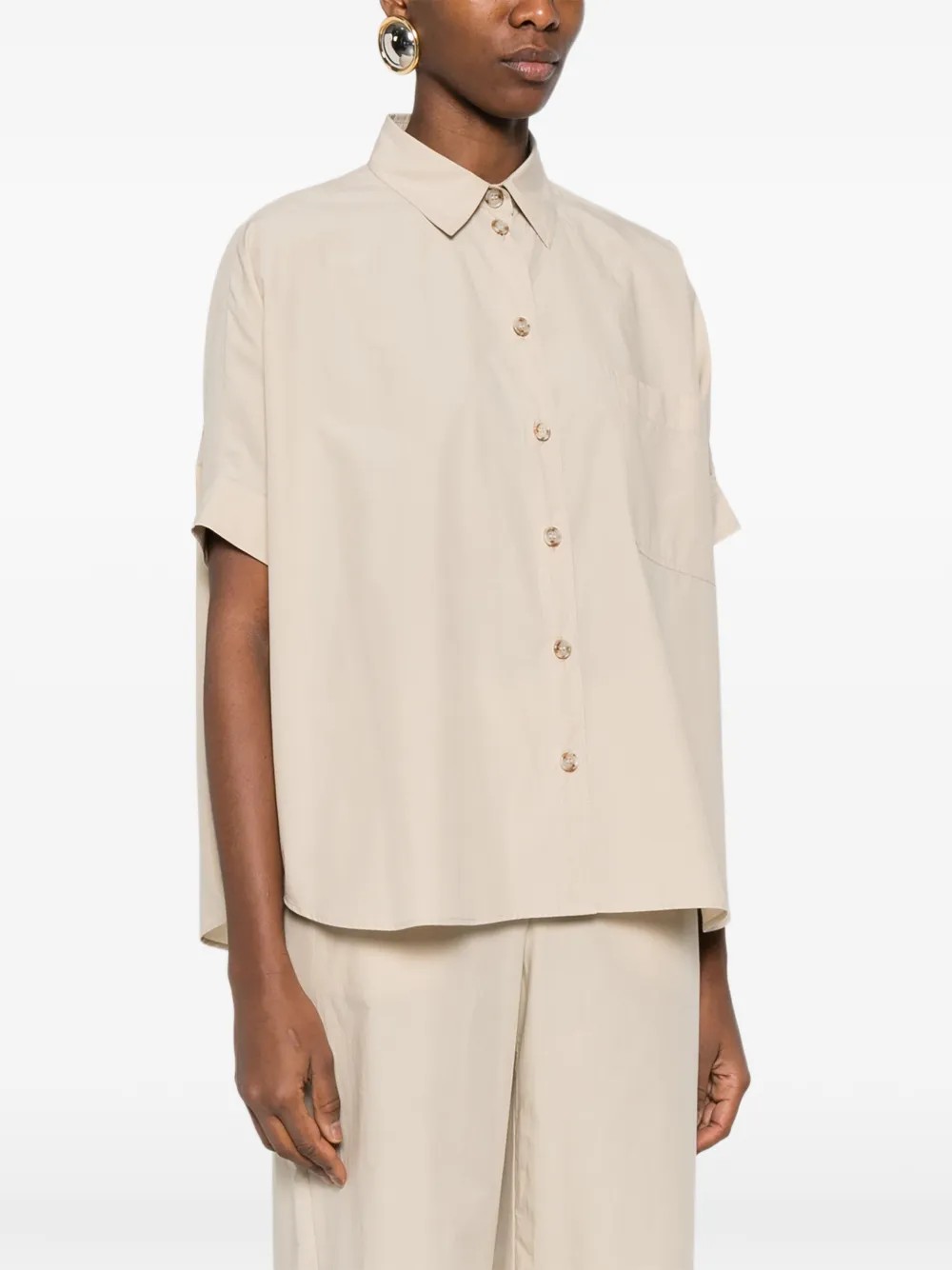  Ottod'ame Pocket Button Shirt - Neutrals 