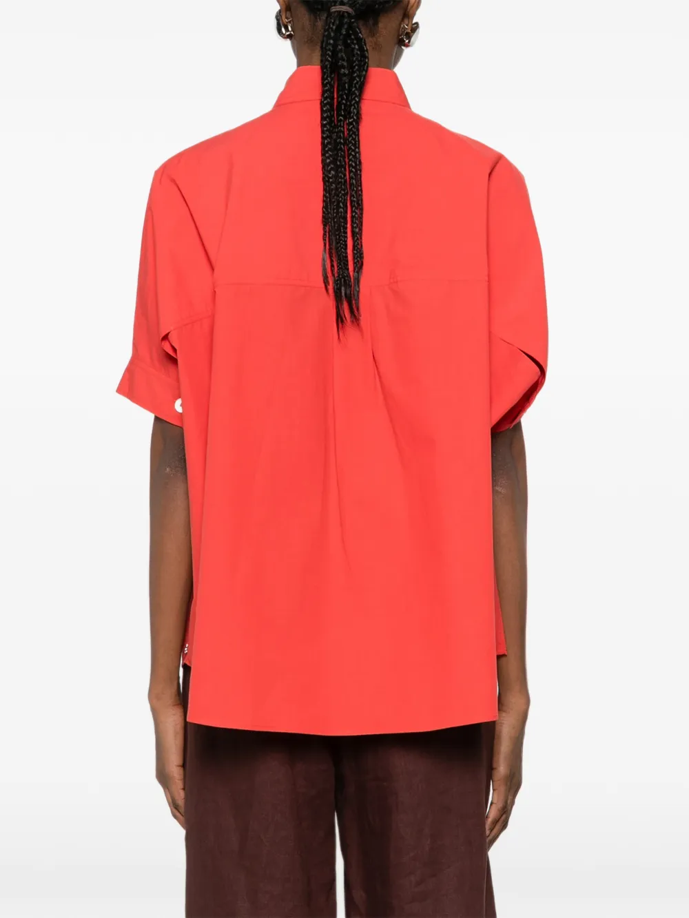 Pointed-Collar Pocket Shirt