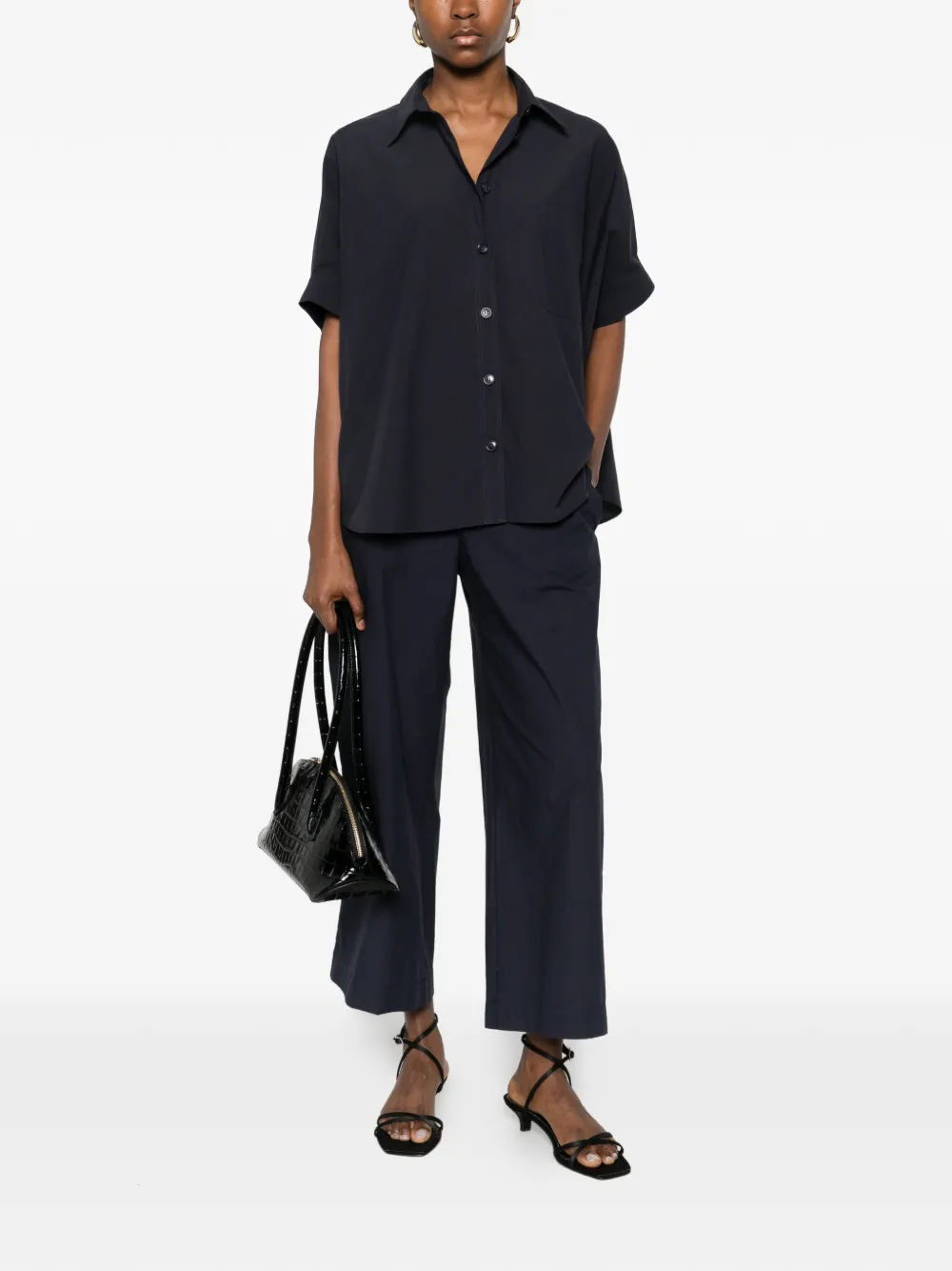  Ottod'ame Pocket Button Shirt - Blue 