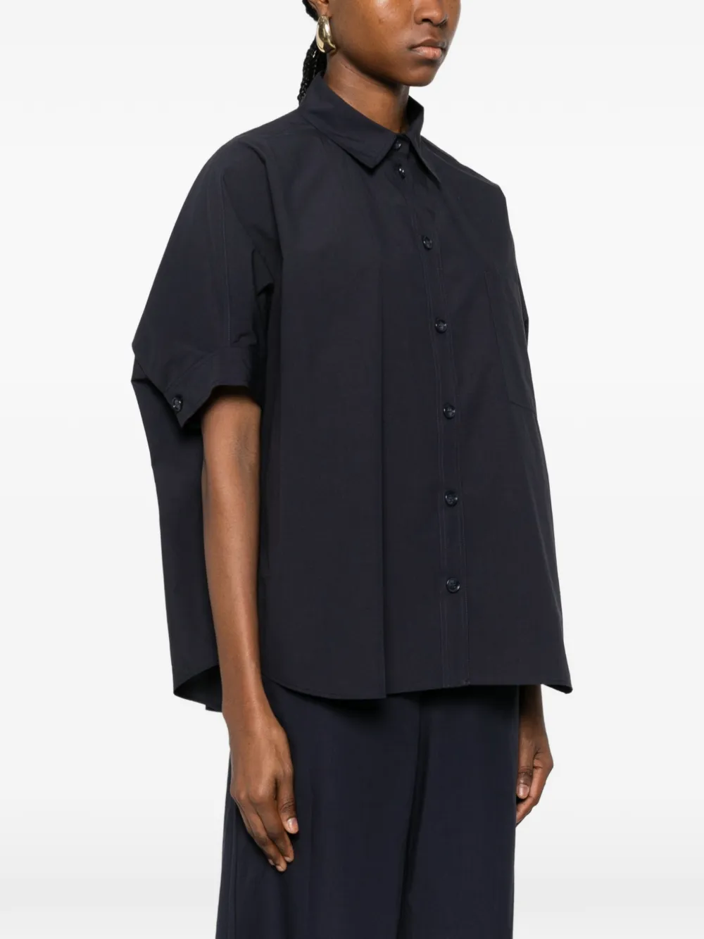  Ottod'ame Pocket Button Shirt - Blue 