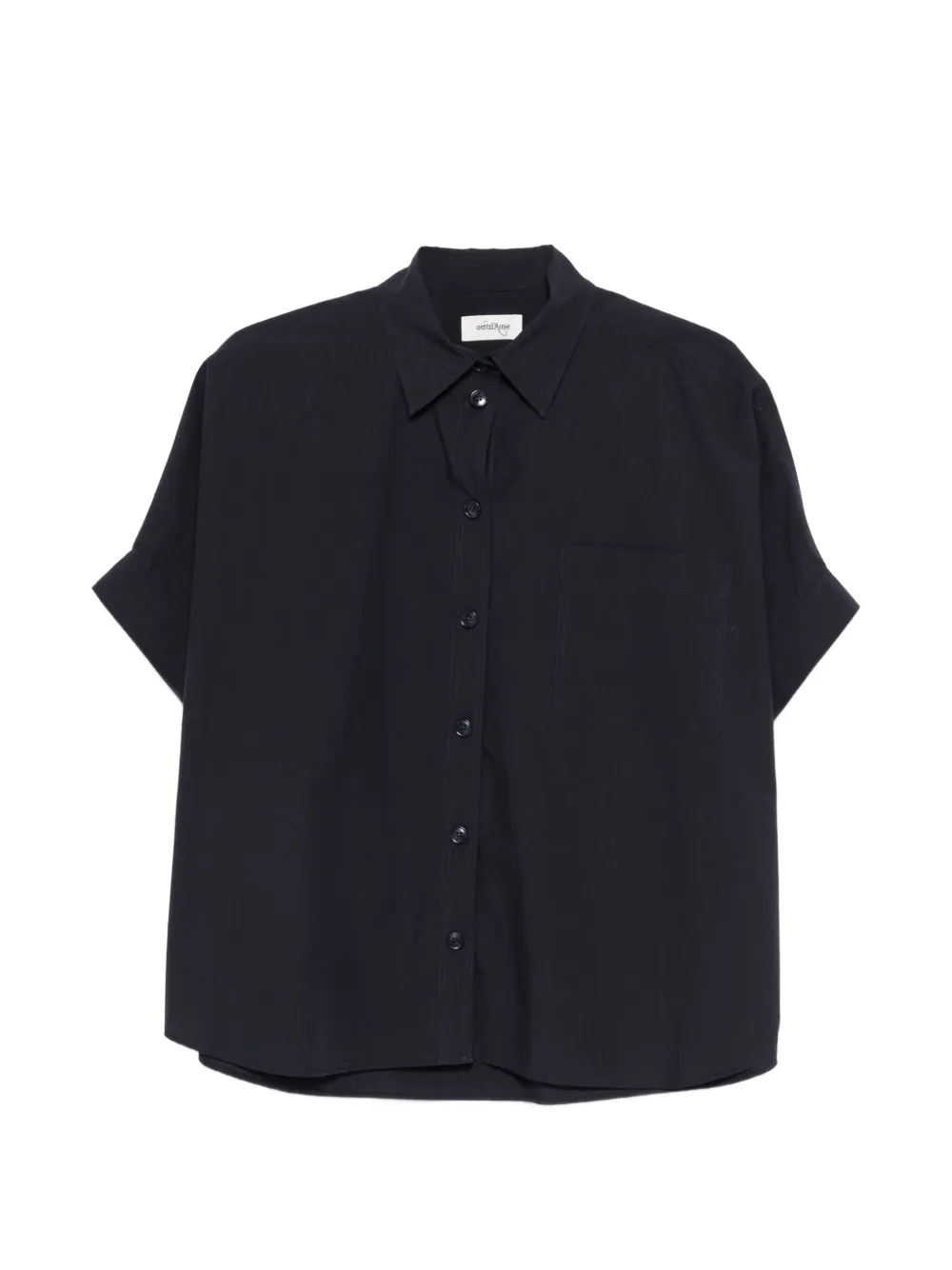 Ottod'ame Pocket Button Shirt In Blue