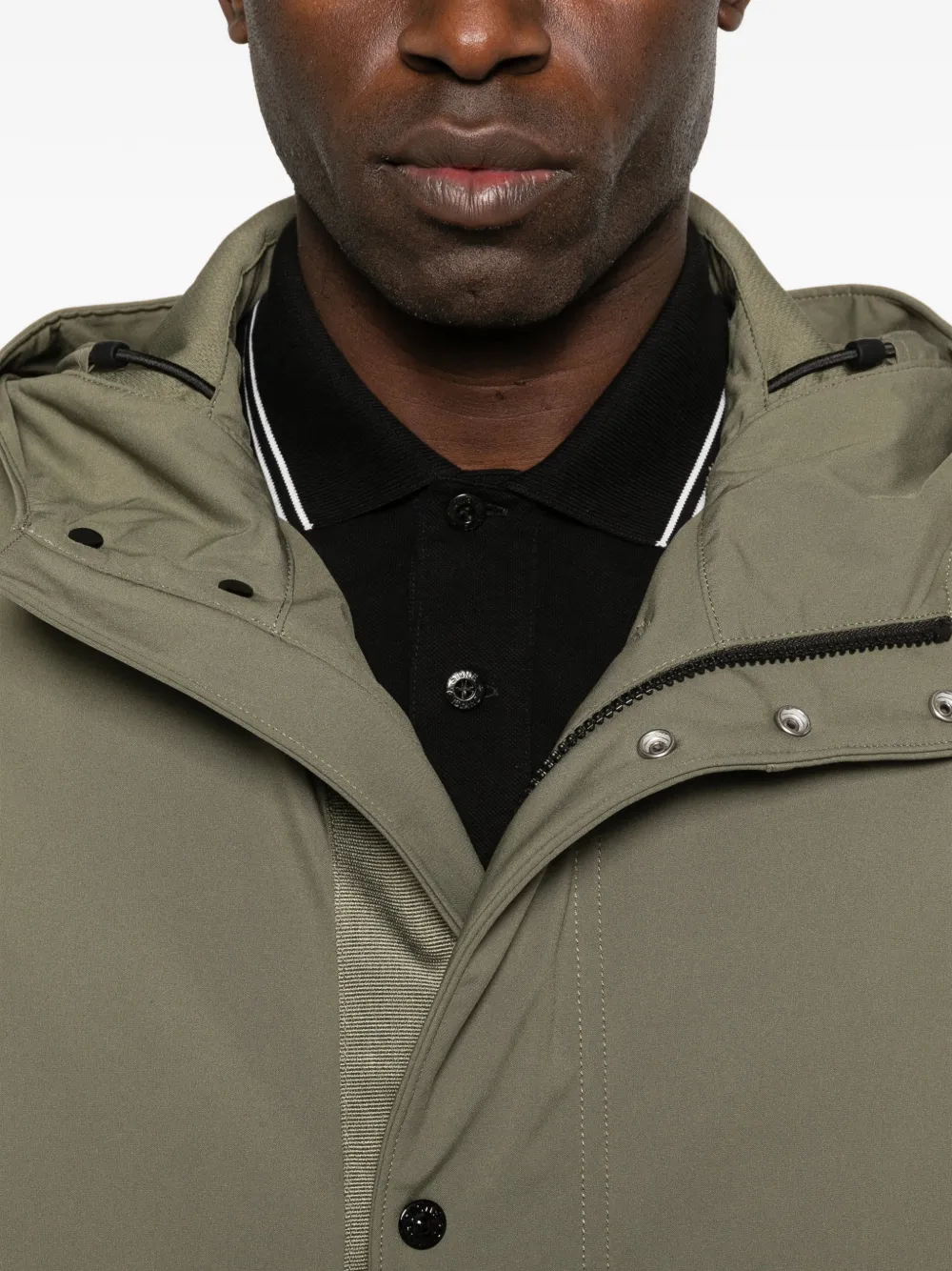 Stone Island Jack met capuchon Groen