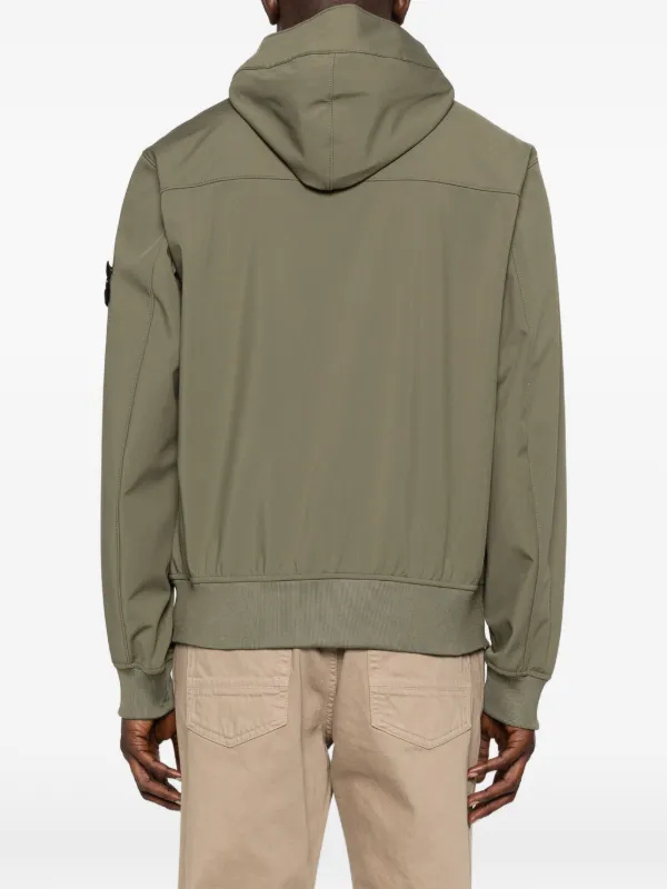 Stone Island Hooded Jacket | Green | FARFETCH JO