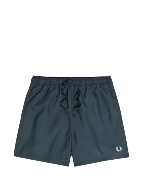 Fred Perry Lauren Wreath-embroidered drawstring swim shorts