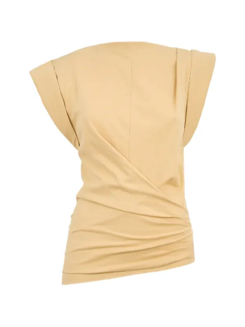 ISABEL MARANT blusa drapeada manga corta