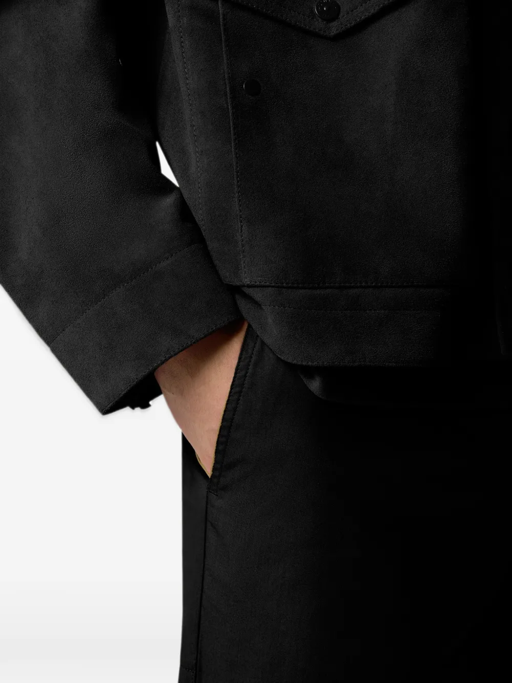 Stone Island Broek met patch Zwart