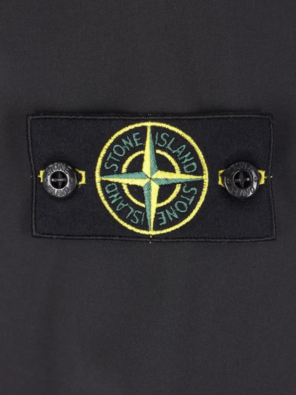 Stone Island Jack met logopatch Zwart