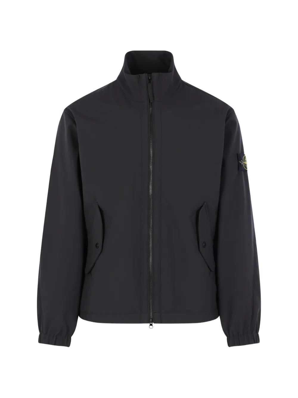 Stone Island Jacke mit Logo-Patch - Schwarz