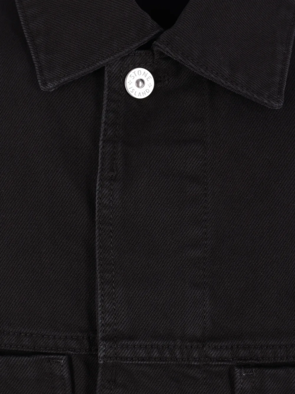 Stone Island Jack met opgestikte zak Zwart