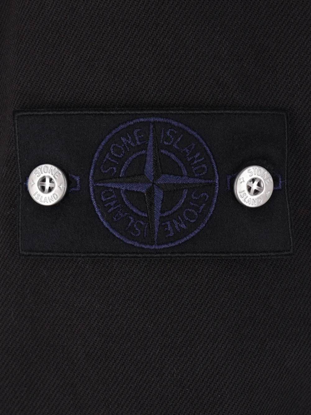Stone Island Jack met opgestikte zak Zwart