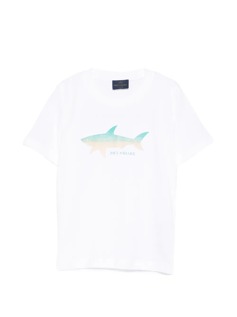 Paul & Shark Junior shark-print T-shirt - Bianco