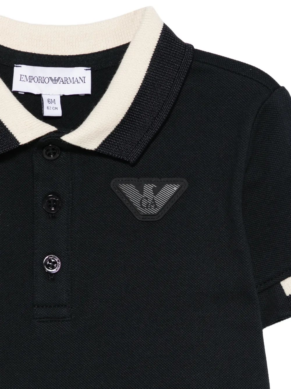 Emporio Armani Kids Poloshirt met logo-applicatie Blauw