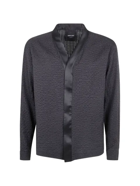 Giorgio Armani textured shirt jacket