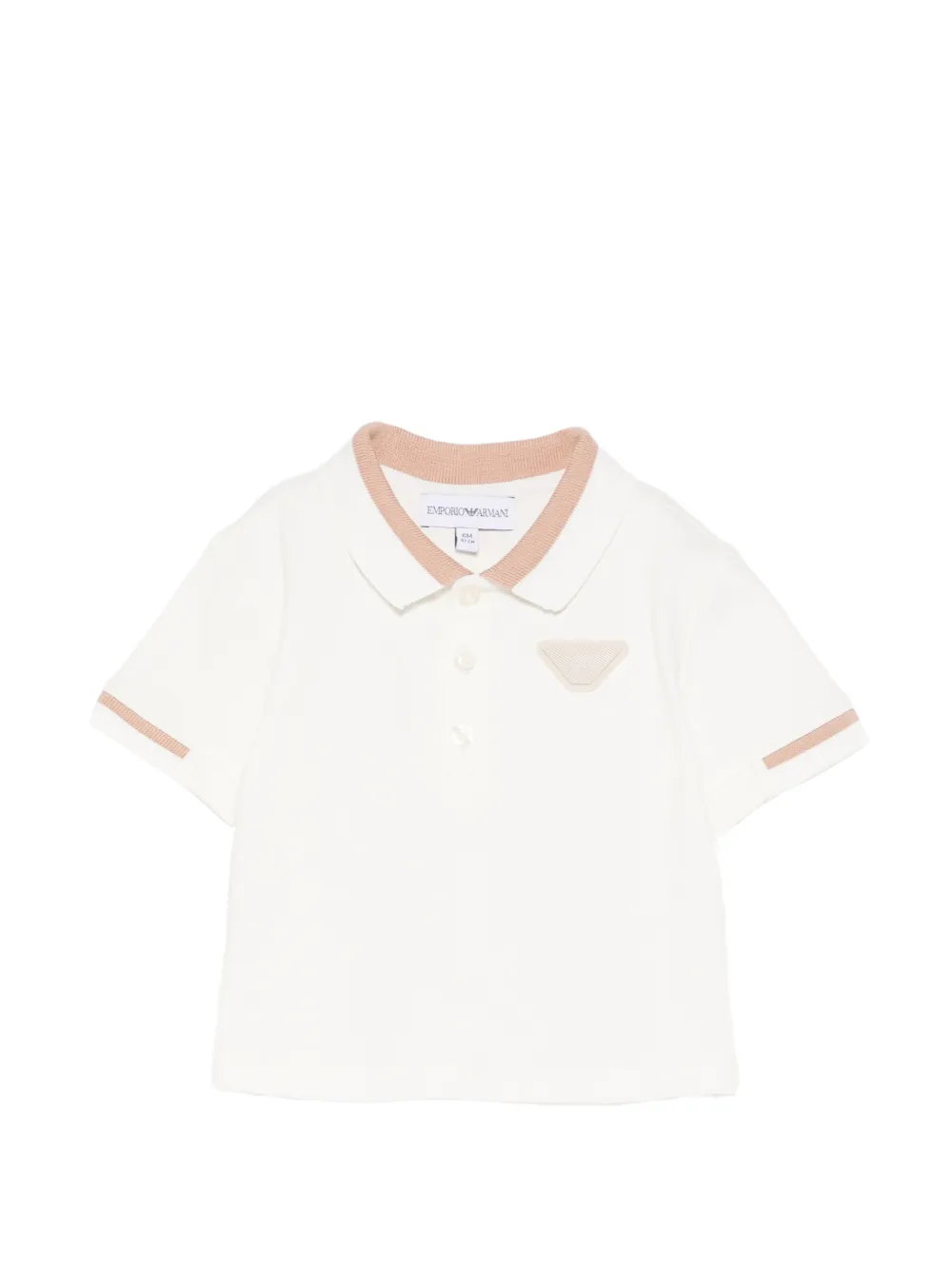 Emporio Armani Kids logo-appliqué polo shirt - Bianco