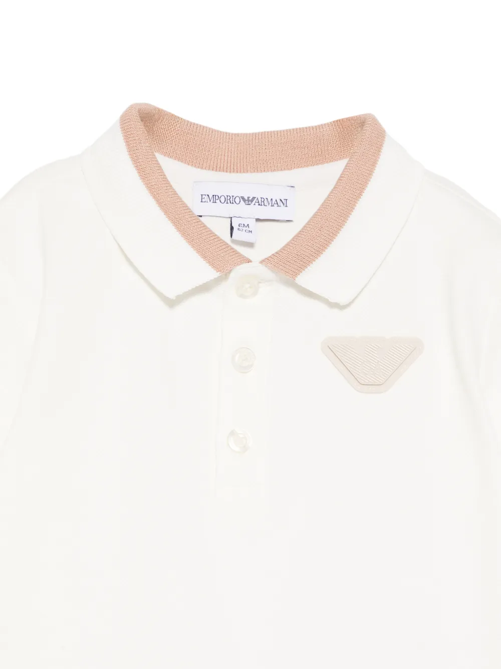Emporio Armani Kids Poloshirt met logopatch Wit