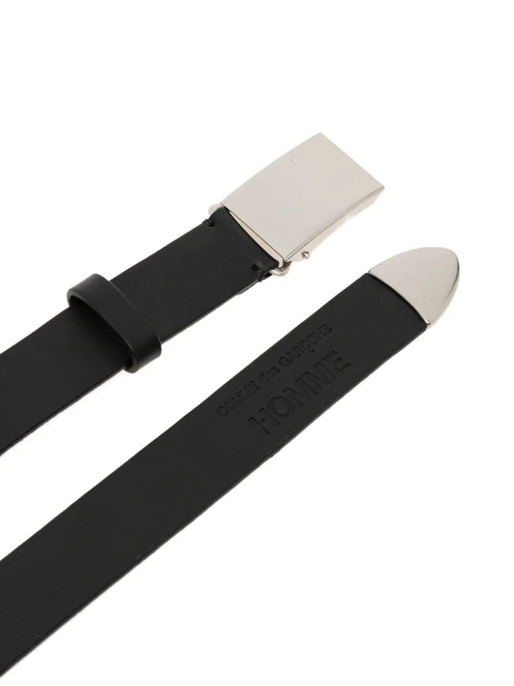  Comme Des Garçons Homme Leather Belt - Black 
