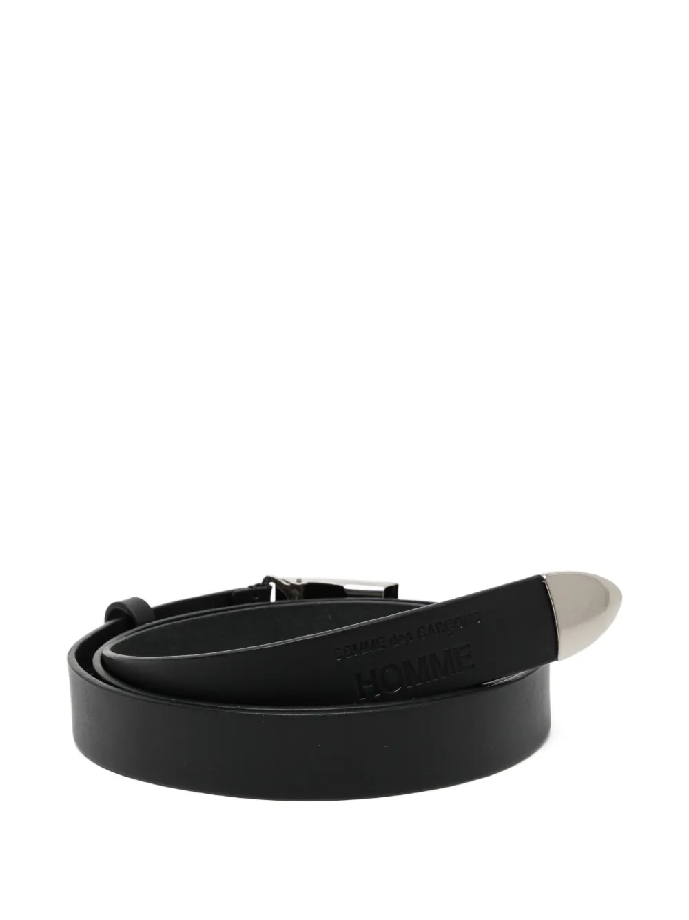  Comme Des Garçons Homme Leather Belt - Black 