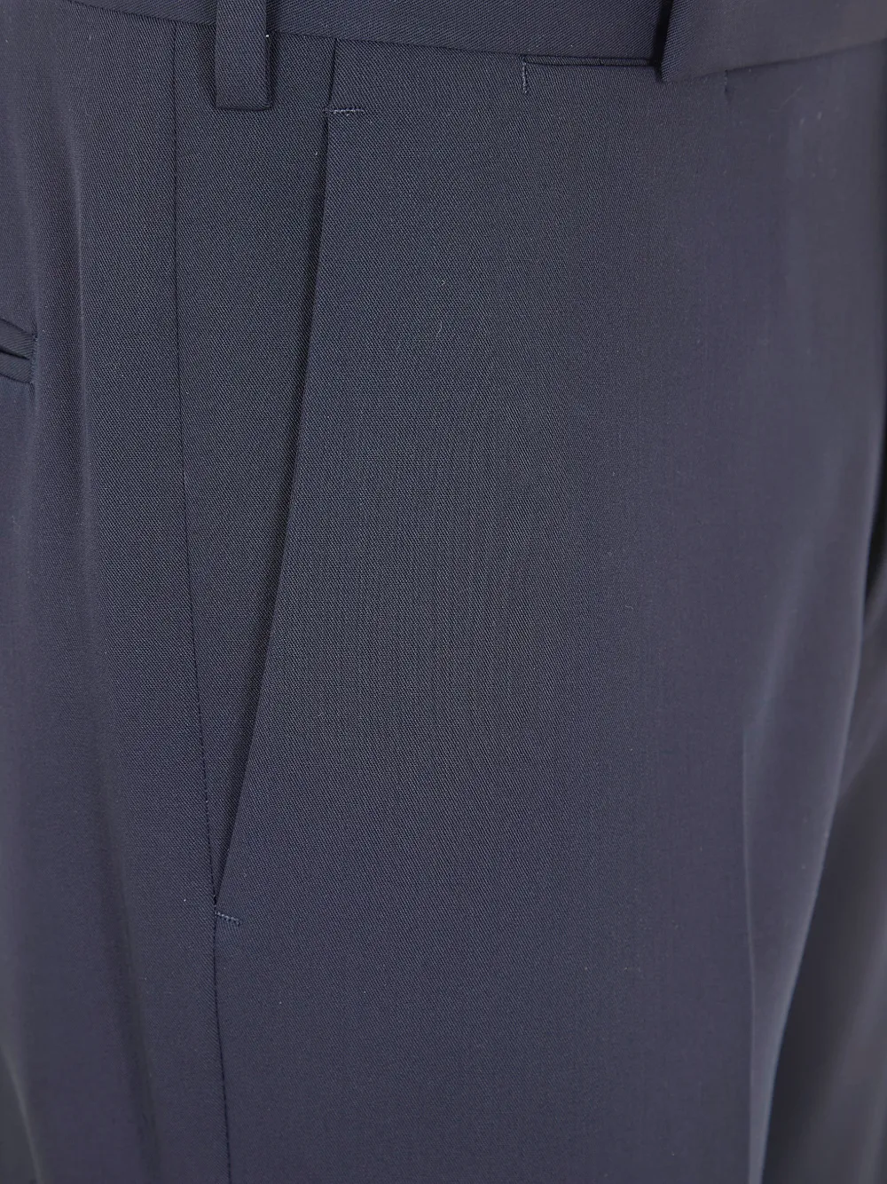 Lardini Broek met riemlussen Blauw