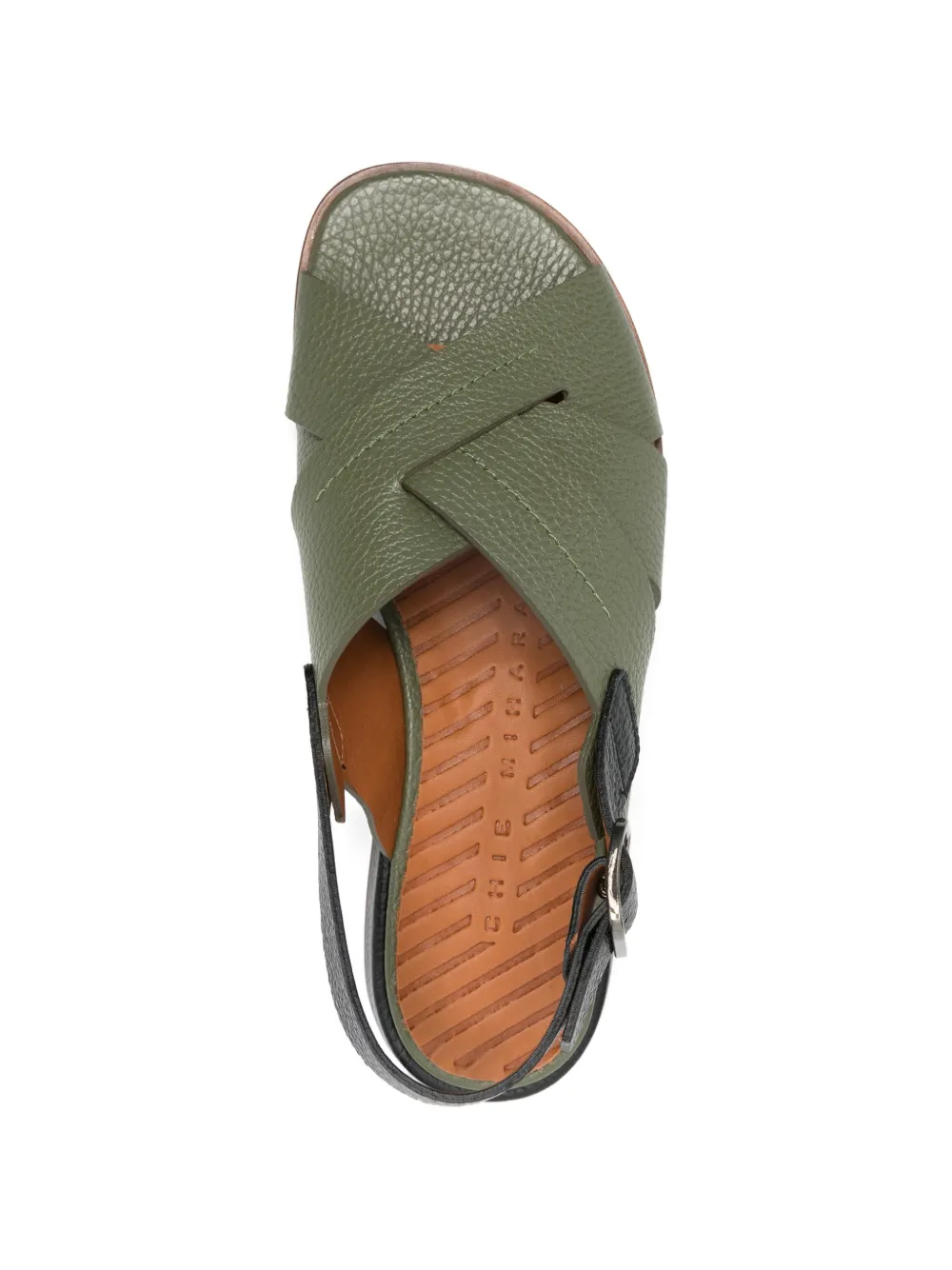 Chie Mihara crisscross watata leather sandals Groen