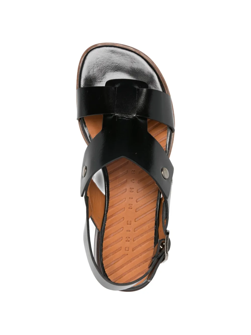 Chie Mihara leather sandals Zwart