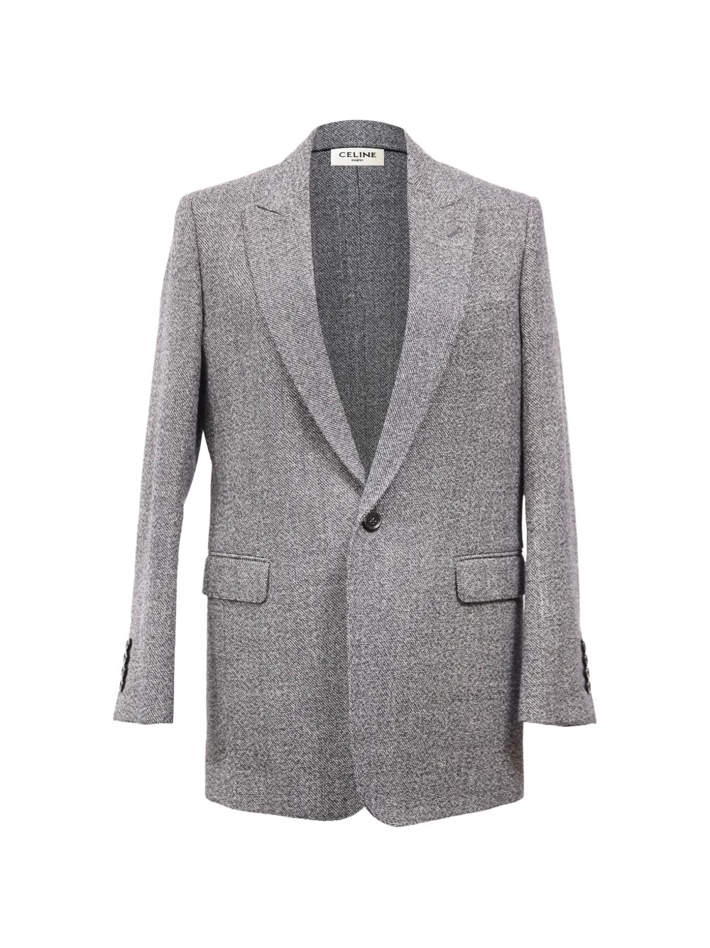 Celine Pre-Owned single-breasted wool blazer - Grigio