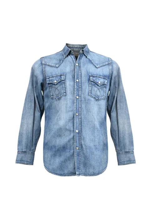 Saint Laurent Pre-Owned press-stud denim shirt