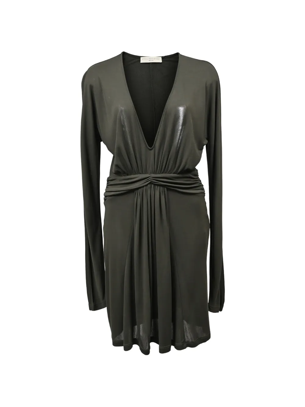 Stella McCartney Pre-Owned long-sleeved ruched dress - Verde