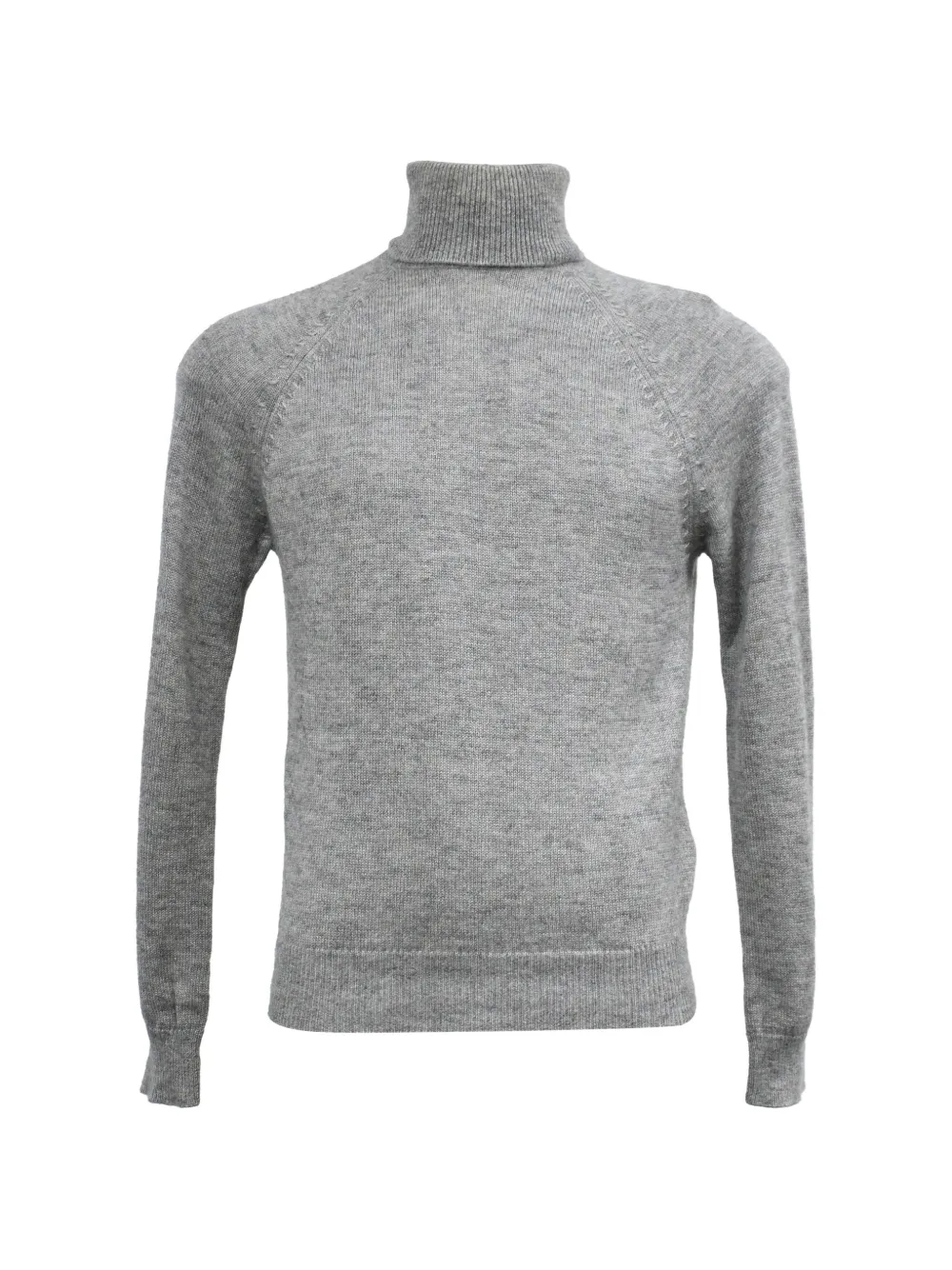 Saint Laurent Pre-Owned knitted turtleneck sweater - Grigio