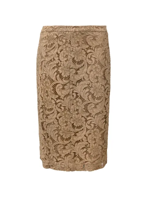 Burberry Pre-Owned lace pencil skirt