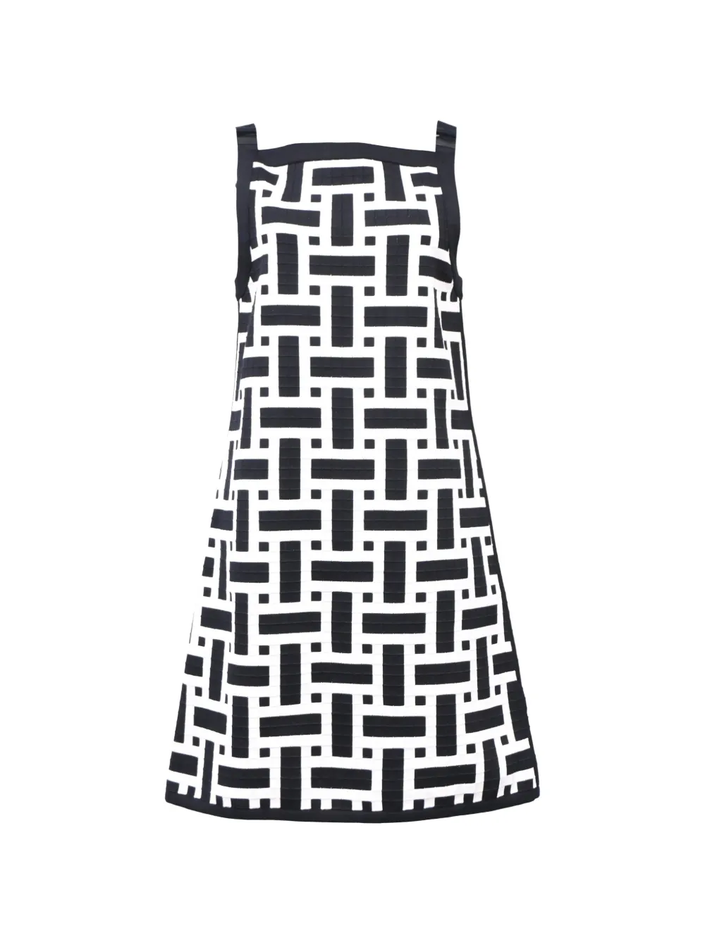 Hermès Pre-Owned geometric-pattern mini dress - Bianco