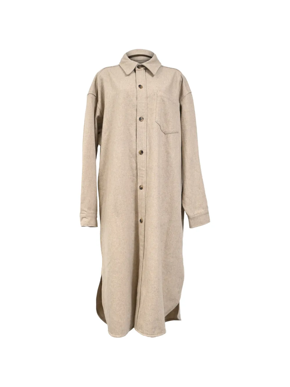 The Frankie Shop button-fastening long coat - Toni neutri