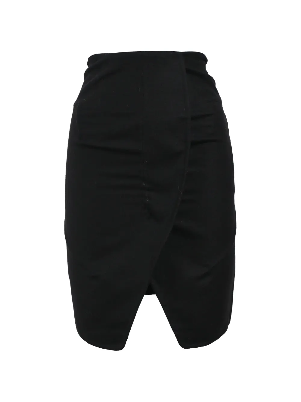 Saint Laurent Pre-Owned wrap mini pencil skirt - Nero