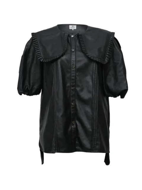 Lanvin Pre-Owned leather blouse