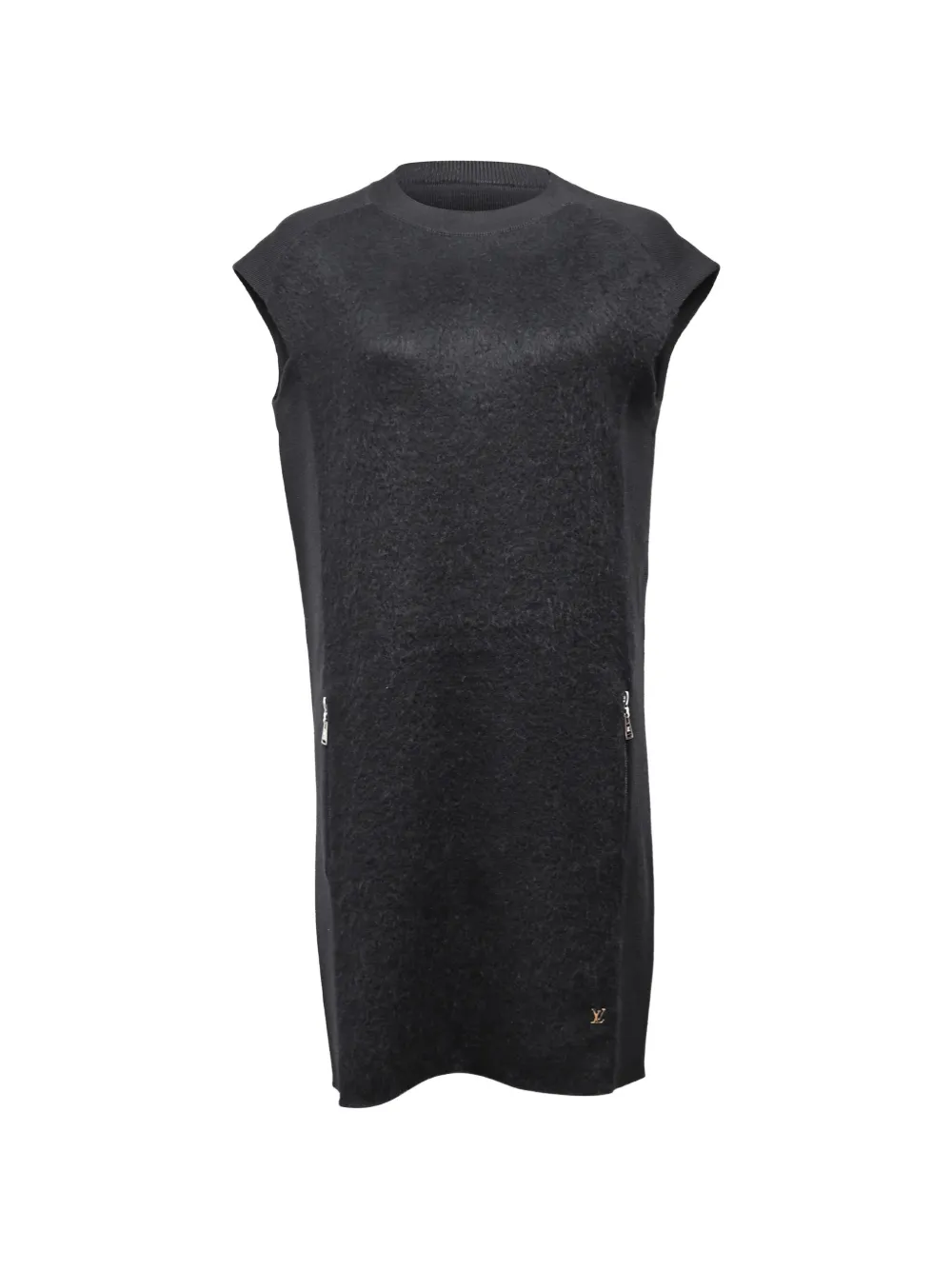 Louis Vuitton Pre-Owned zipped knitted midi dress - Nero