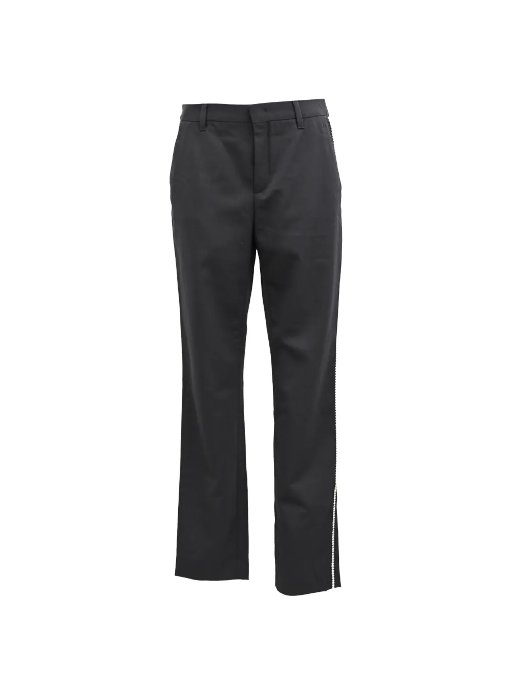 Miu Miu Pre-Owned crystal-embellished trousers - Nero