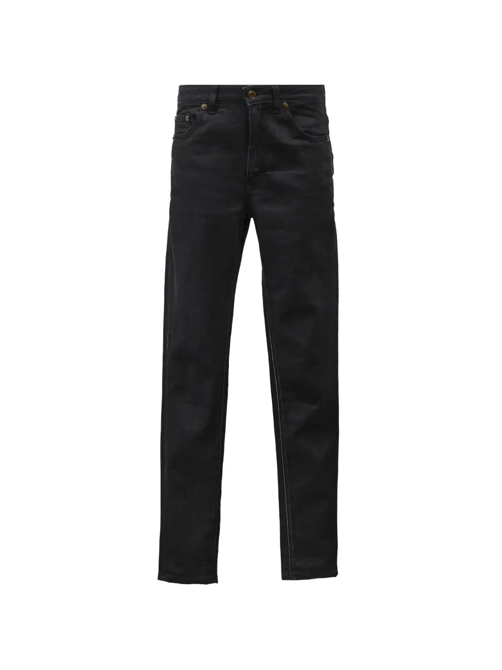 Saint Laurent Pre-Owned straight-leg five-pocket jeans - Nero