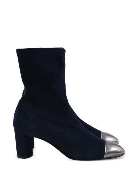 Stuart Weitzman Fernanda cap-toe ankle boots