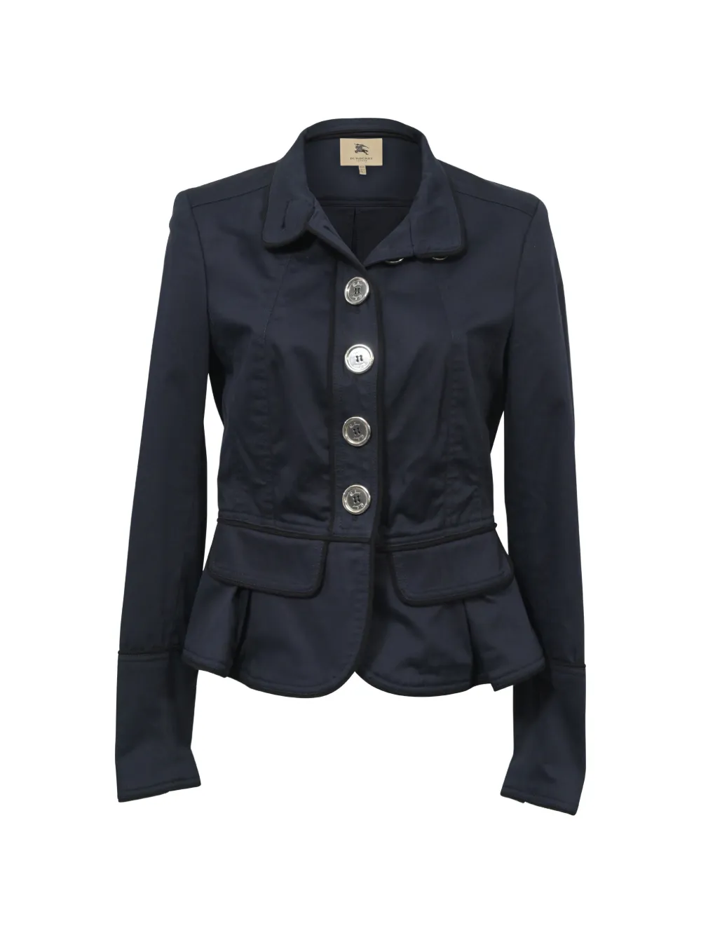 Burberry Pre-Owned London button cotton blazer - Blu