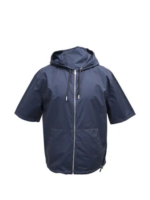 Hermès Pre-Owned chaqueta con capucha y manga corta