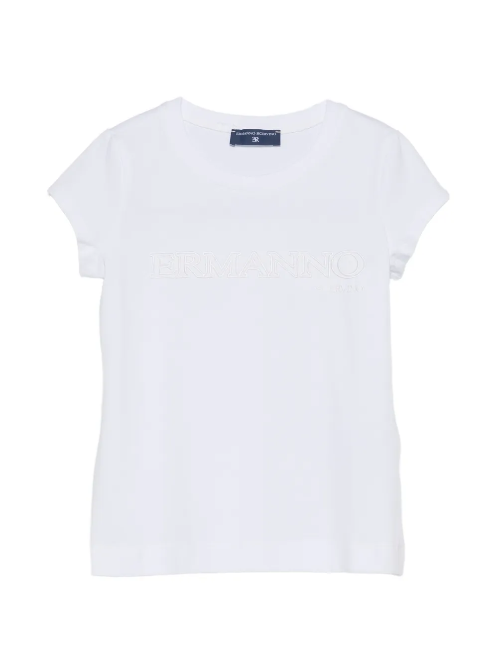 Ermanno Scervino Junior logo-detail T-shirt - Bianco