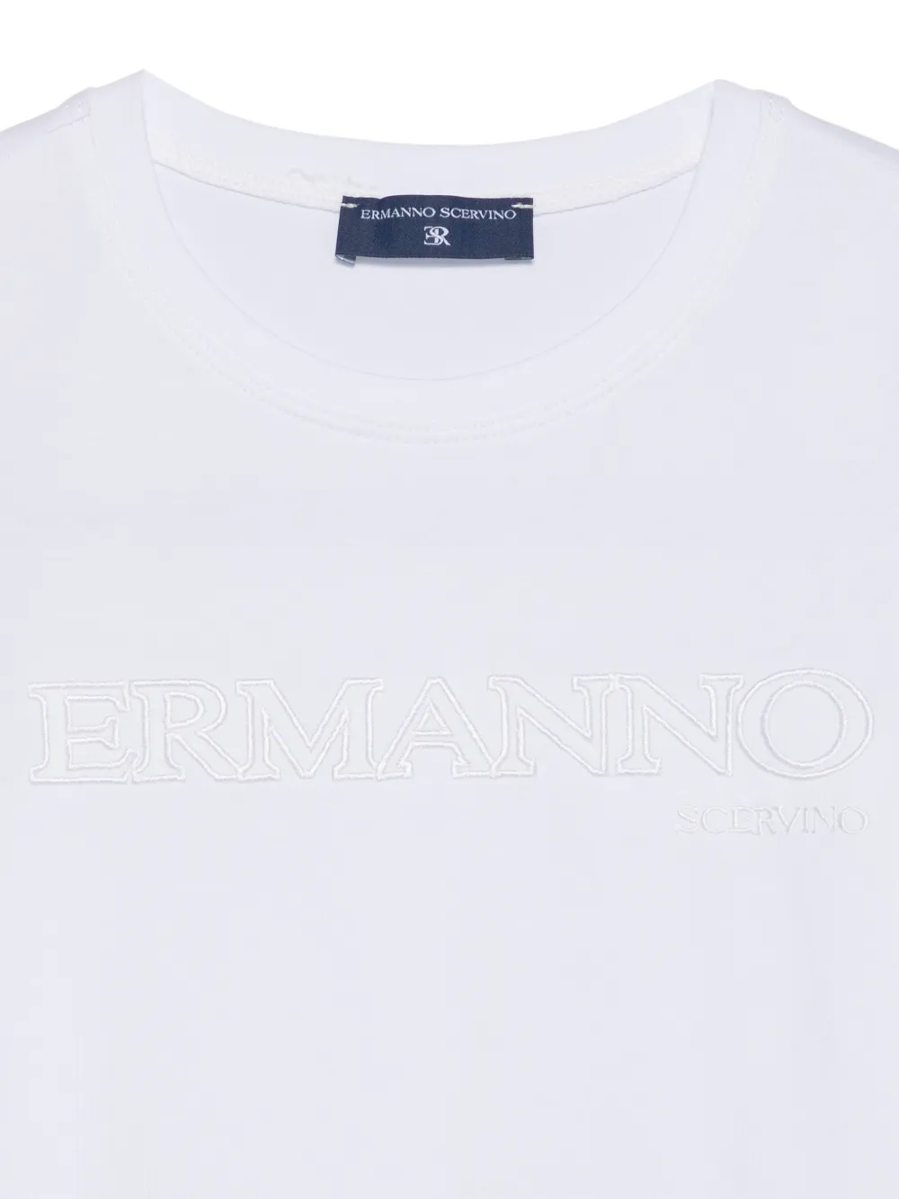 Ermanno Scervino Junior T-shirt met logo Wit