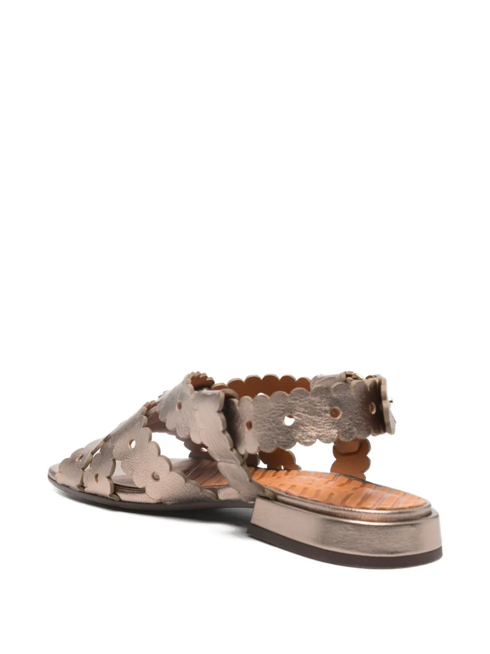 Chie Mihara Sandalen met gewelfde afwerking Goud