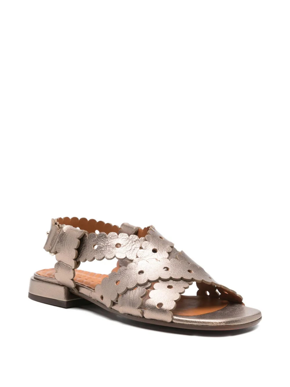 Chie Mihara Sandalen met gewelfde afwerking Goud