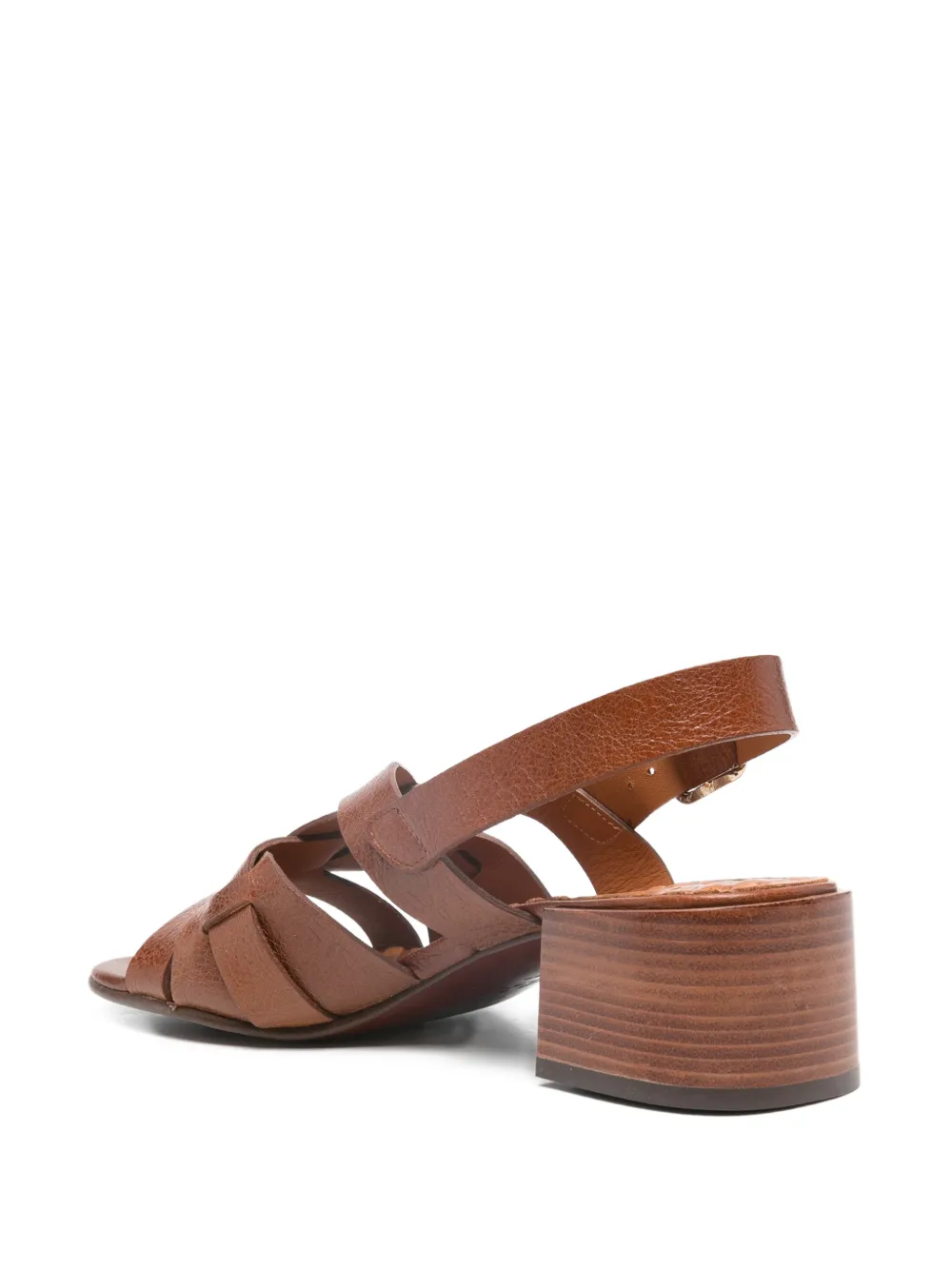  Chie Mihara Leather Sandals - Brown 