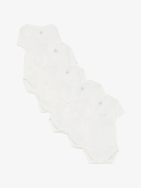 Petit Bateau wrap-design bodies (set of five)