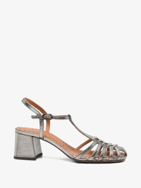 Chie Mihara Mustel metallic-effect sandals