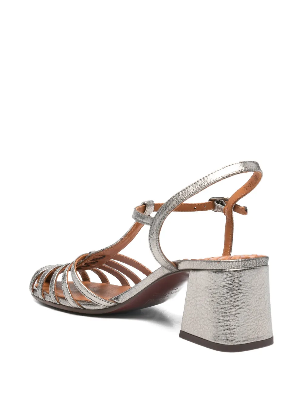 Chie Mihara Mustel leren sandalen met T-bandje Zilver